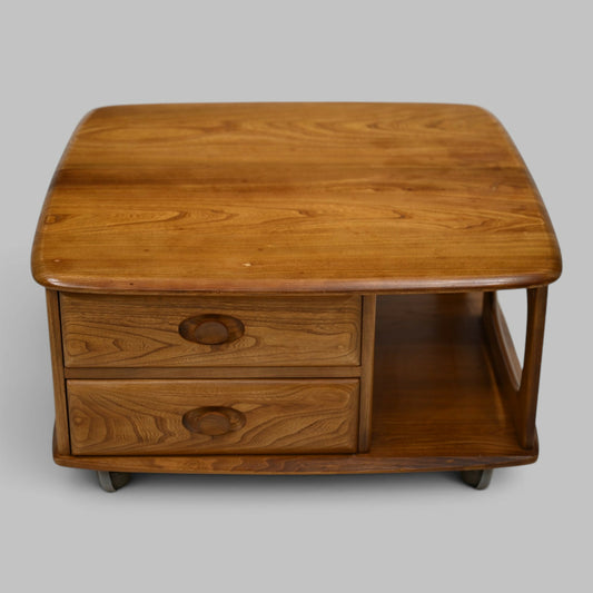 Ercol Pandora Coffee Table 2 Drawers Natural Waxed Finish FREE UK Delivery*