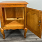 Pair of Bedside Tables Vintage French Oak Cabinets Carved Nightstands LOT 3726