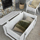 White Military Chest Coffee Table – Army Trunk Coffee Table – Vintage Storage Coffee Table – Reclaimed Wood Farmhouse Rustic Loft Table