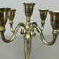 Pair of Candelabras Vintage French Style Metal Five Arm Candle Holders LOT 6483