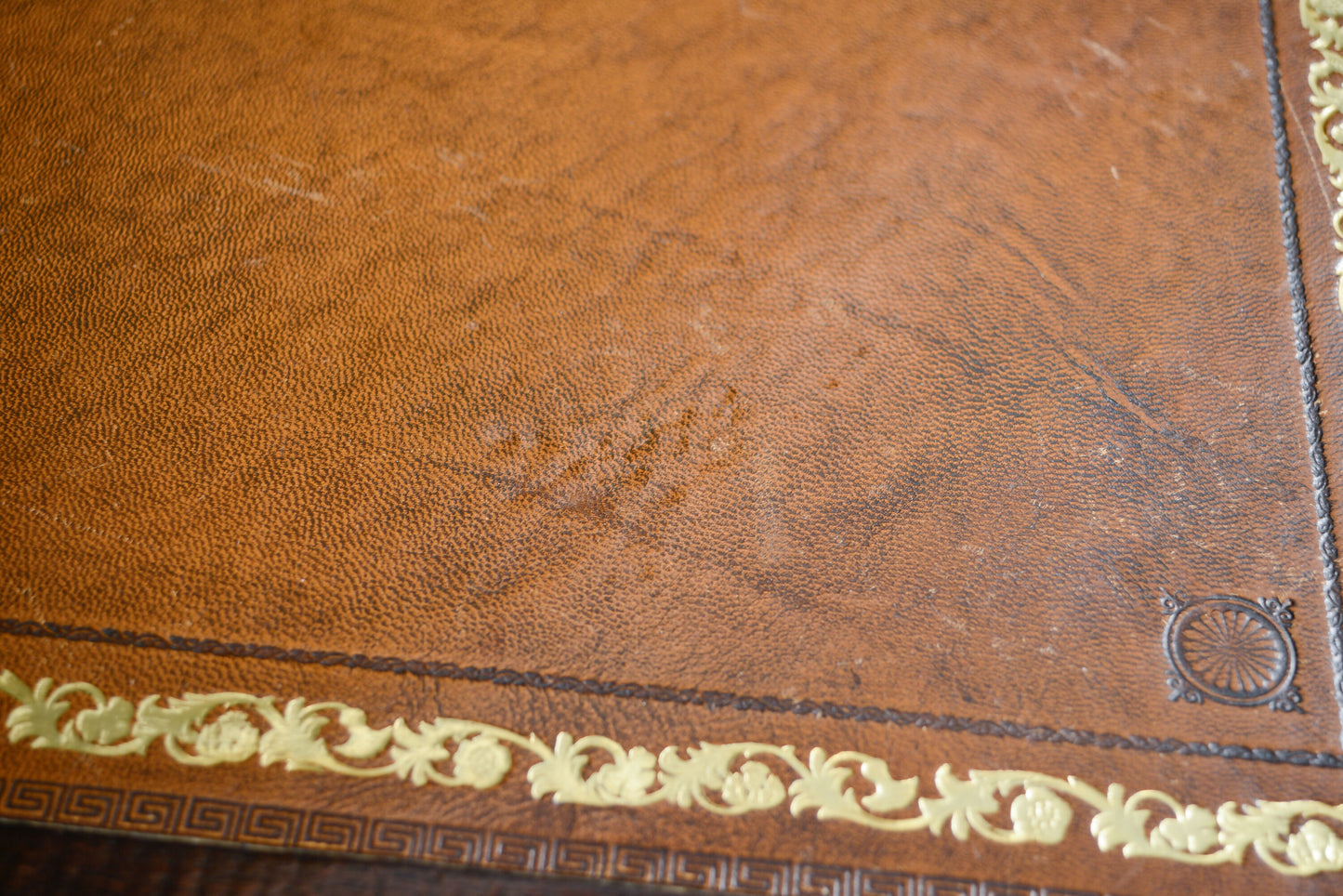 Georgian Style Mahogany Writing Desk with Leather Top