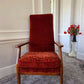 Parker Knoll PK928-9 High Back Armchair Reupholstered in 'Linwood' Velvet. In Great Condition