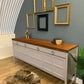 Large Vintage teak sideboard in neutral.