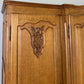 Wardrobe Vintage French Louis XVI Style Oak Four Door Carved Armoire LOT 6494