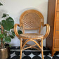 Mid Century Retro Vintage Bamboo Cane Chair