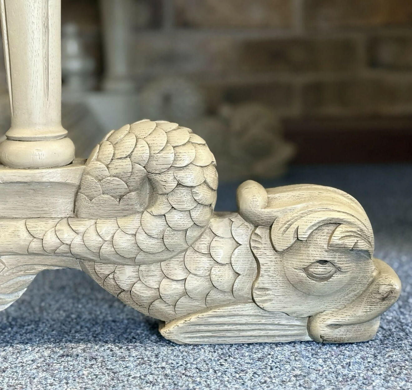 French Dolphin/ Library Table circa 1890