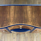 Art deco style Sideboard/Buffet. Palmer House Hotel Tiffany Peacocks. Navy Blue and Gold