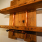 Upcycled pine handmade shelves