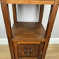 Bedside Table Antique French Style Marble Top Oak Cabinet Nightstand LOT 6240