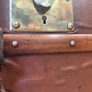 Moynat antique leather travel trunk