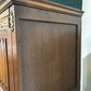 Vintage Oak Priory Double Wardrobe With Linen Fold Designz