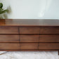 Nine Drawer Vintage Chest In Figured Walnut – Canada, C. 1960s