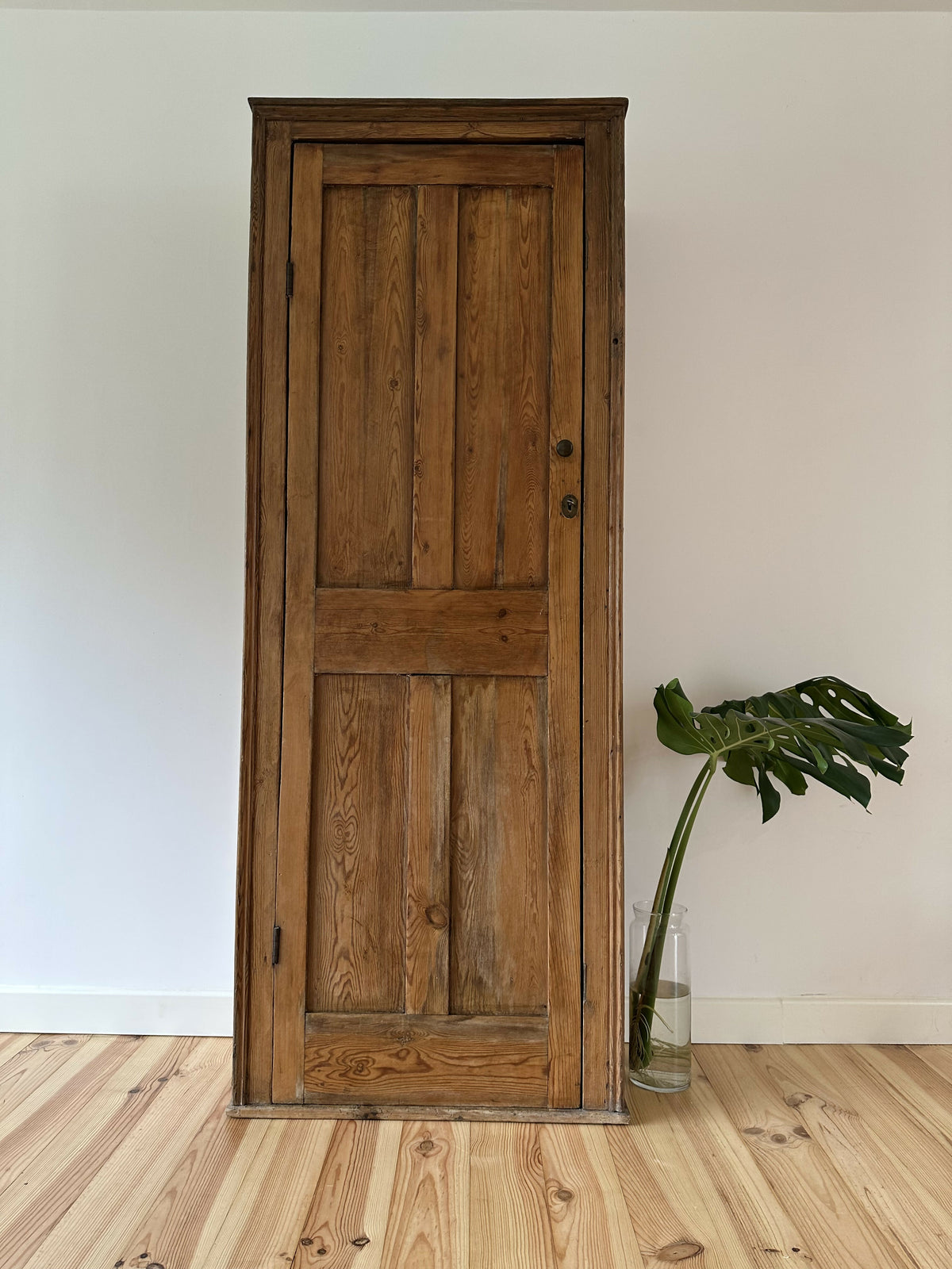 Victorian Pine Cupboard House Keepers Pantry Pitch Pine Rustic Farmhouse Larder Linen Cabinet