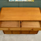 Mid Century Nathan Squares Sideboard Vinyl Cabinet With Drawers 1970s