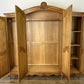 Wardrobe Vintage French Louis XVI Style Oak Four Door Carved Armoire LOT 6463