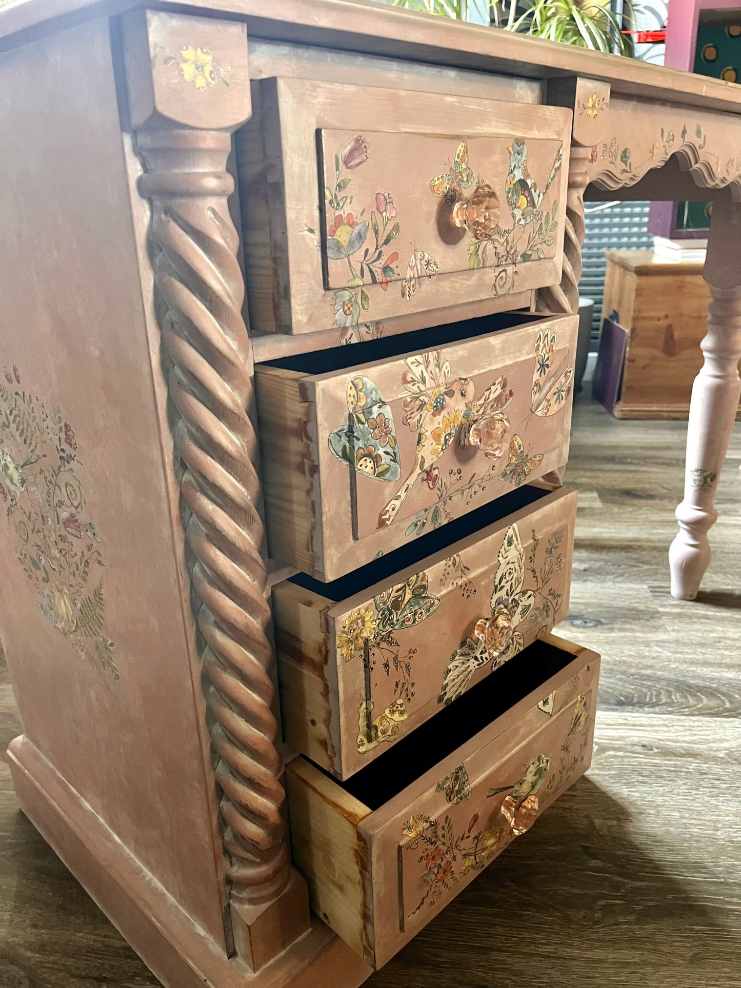 Painted Desk/Dressing Table
