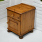 Ducal Bedside Cabinet Knotted Pine Drawer and Cupboard Bun Feet FREE UK Delivery