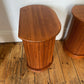 Danish Retro Teak Bedside Cabinets By Dyrlund W Tambour Doors