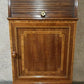 19th Century Inlaid Mahogany Tambour Shutter Cabinet / Bedside Cupboard