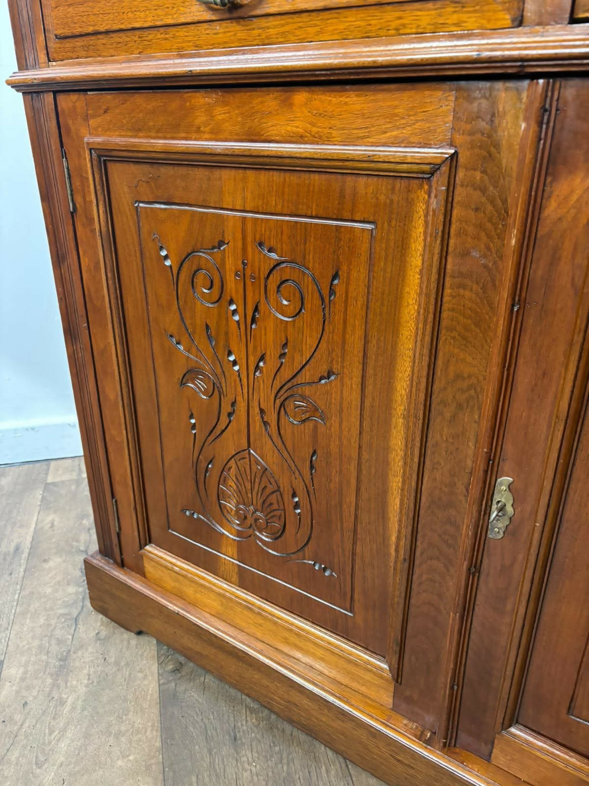 Edwardian Mahogany Glazed Bookcase