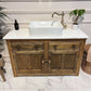 Wooden Bathroom Vintage Vanity Unit