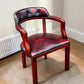 Leather Chesterfield Court Chair / Leather Office Chair