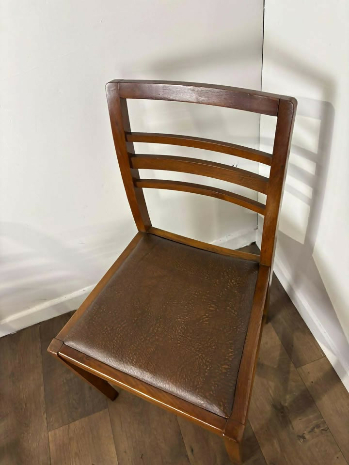 Set Of Four Mid Century Oak Dining Chairs