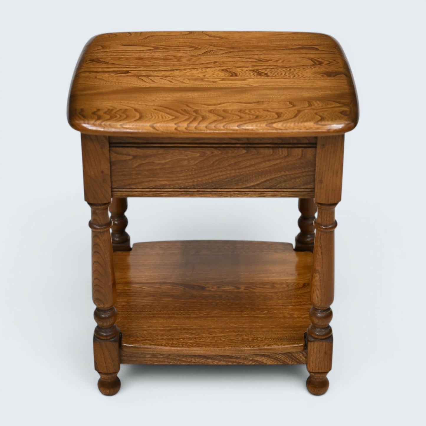 Ercol Lamp/Bedside Table Elm Golden Dawn Finish Mid Century Modern FREE Delivery