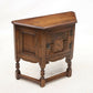 Old Charm Canted Table With Cupboard Finished In Tudor Brown FREE UK Delivery*. SBR9211/0506D