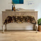 Elegant Upcycled Sideboard •Chateau Wash •Gold moulds •Floral Foil