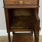 Bedside Table Antique French Style Oak Cabinet Carved Nightstand LOT 6393