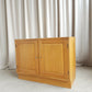 Vintage Mid Century Danish Oak Compact Sideboard Media Cabinet Scahdi Retro R516
