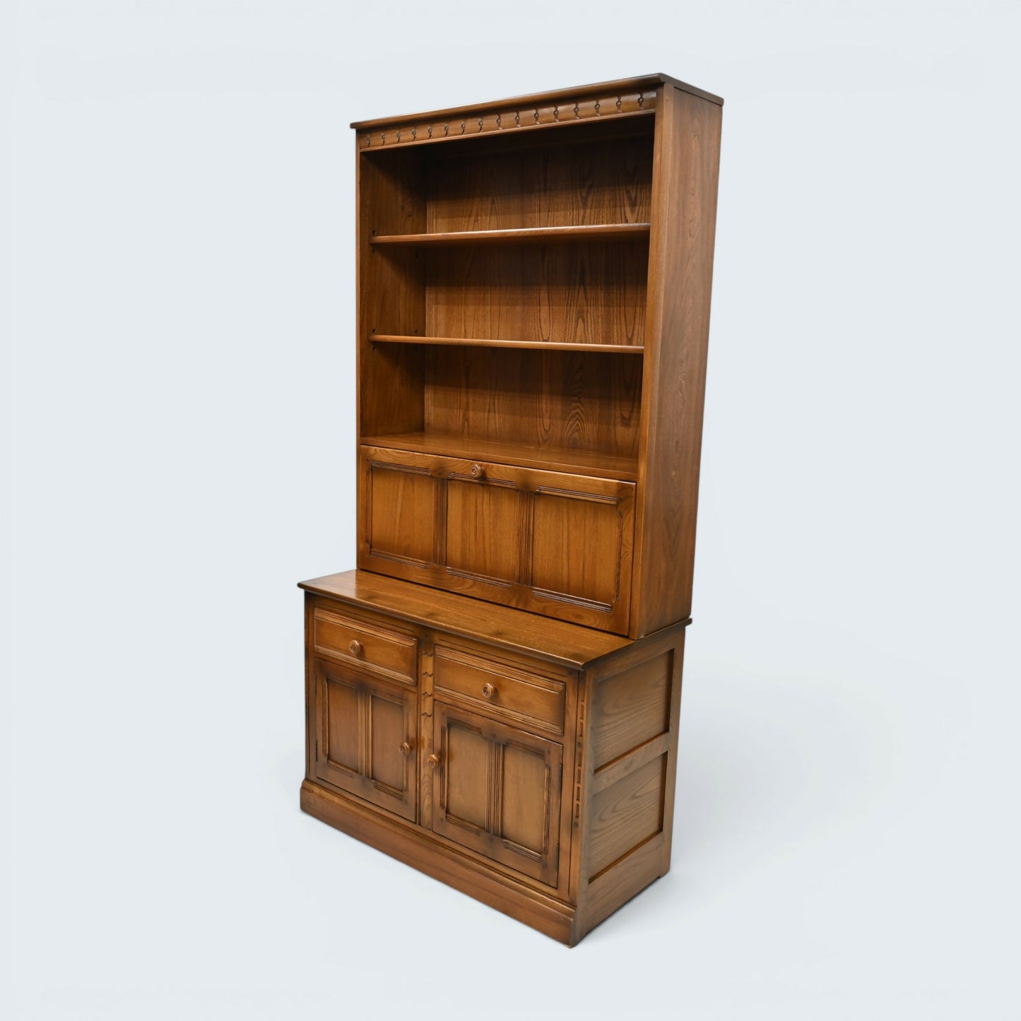 Ercol Mural Wall Unit Bookcase/Drinks Cabinet Golden Dawn FREE UK Delivery*