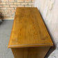 Vintage Solid Pine Low Chest of 3 Drawers Knob Handles Plinth