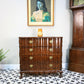 Serpentine Chest of Drawers Dutch Colonial Style South African Stinkwood Chest.