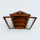Old Charm Hanging Corner Display Cabinet Leaded Glass Tudor Brown FREE Delivery*