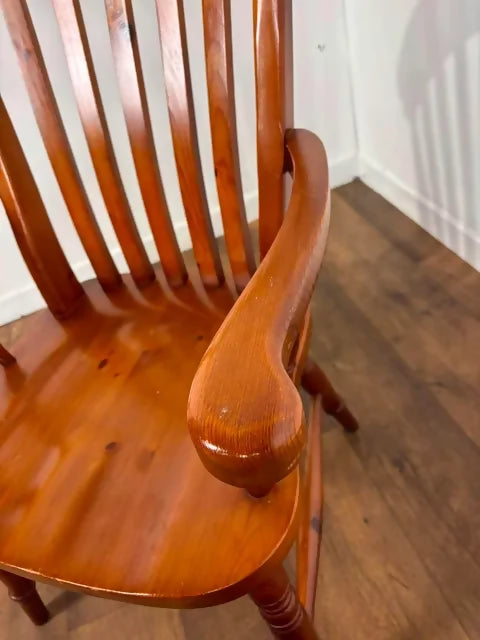 Victorian Style Pine Farmhouse Kitchen Chair