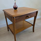 Mid Century Teak Side Table with Drawer & Shelf by Sutcliffe