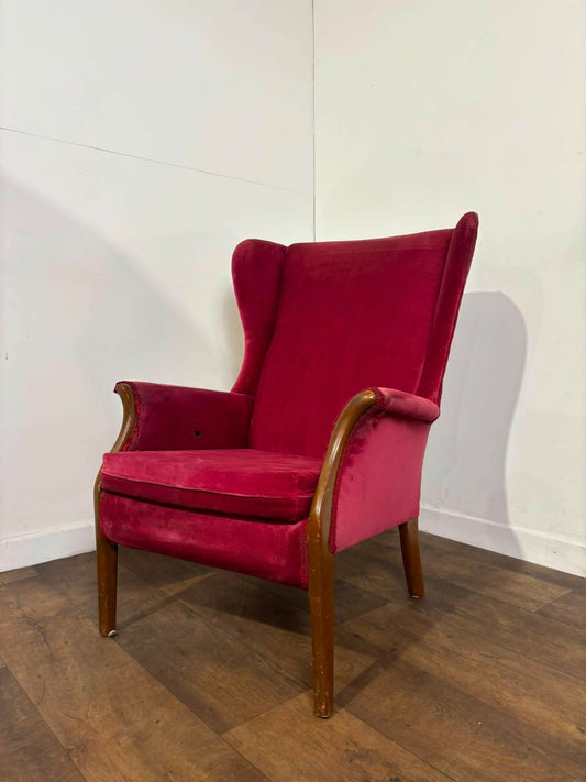 Vintage Parker Knoll Wing Back Chair (For Restoration)