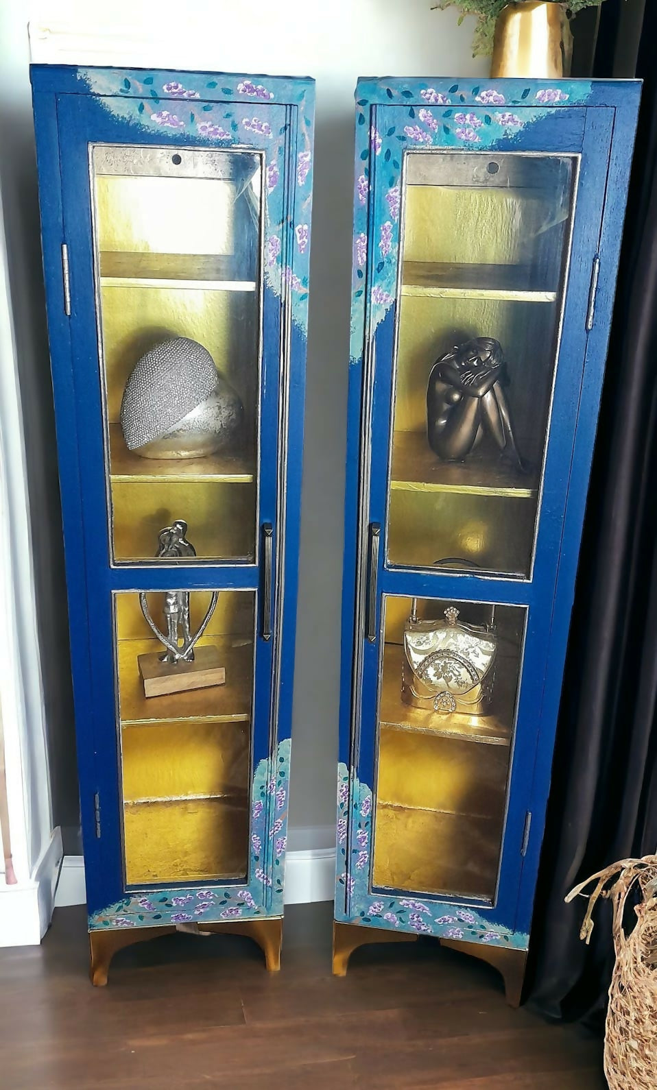 Elegant Peacock Cabinets