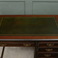 Victorian Mahogany Writing Desk - Kneehole Desk with Green Leather
