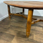 Custom Made Oval Elm Dining Table