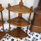 A Pair Ercol Windsor Wall Hanging Corner Units Hanging Shelves in Golden Dawn