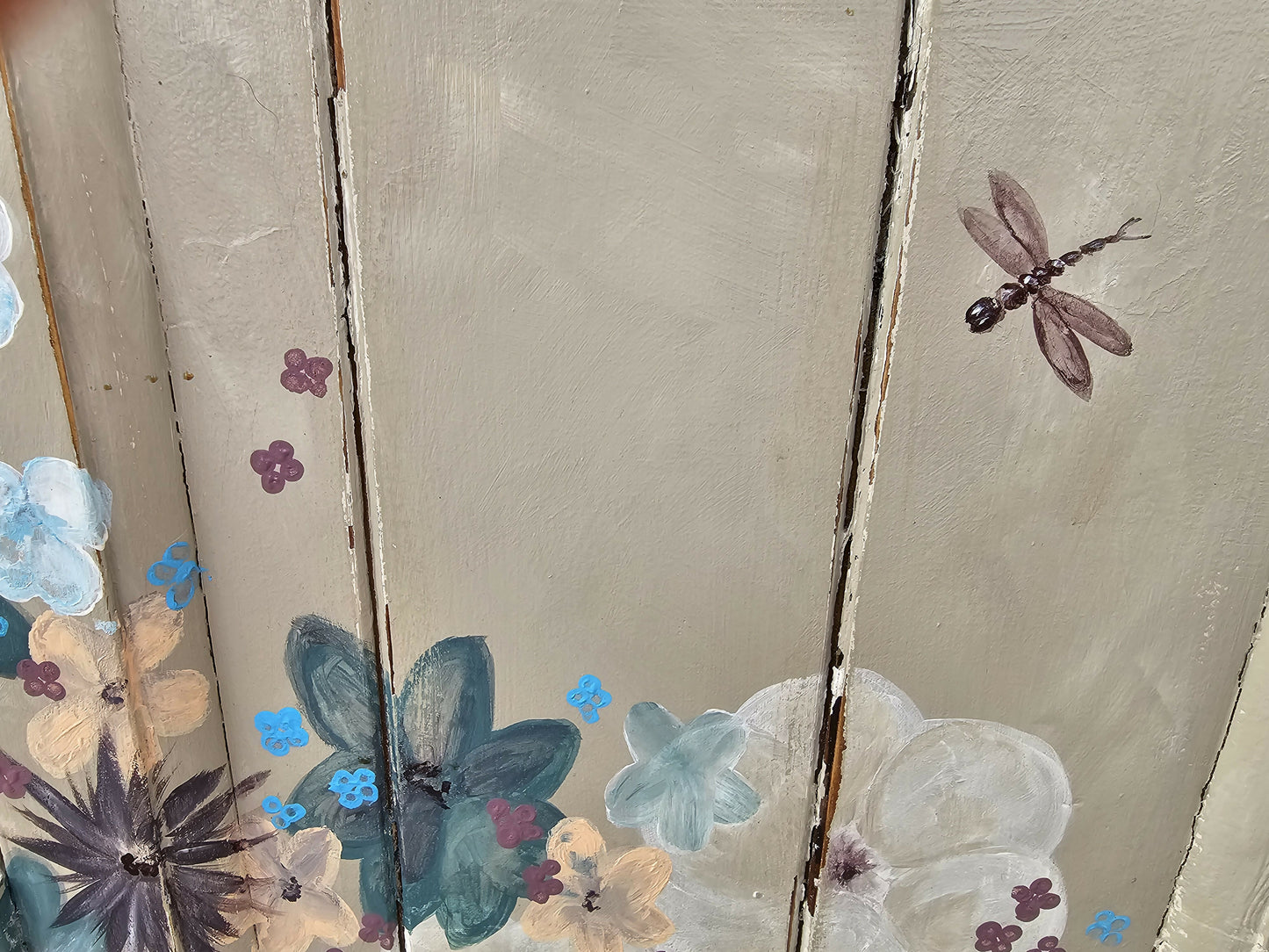Hand Painted Pine Bedside Cabinets