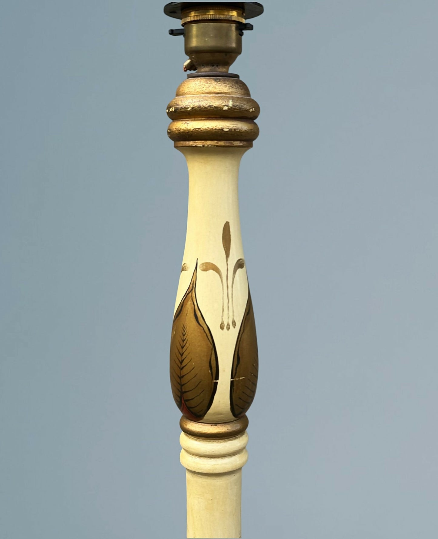 Lacquered Chinoiserie Standard Lamp Circa 1930