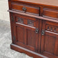 A WOOD BROTHERS OLD CHARM TUDOR BROWN CARVED OAK SIDEBOARD / DRESSER BASE / CUPBOARD / CABINET.