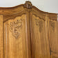 Wardrobe Vintage French Louis XVI Style Oak Four Door Carved Armoire LOT 6104