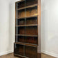 Minty Oxford Mid Century Library Oak Glazed Six Tier Bookcase