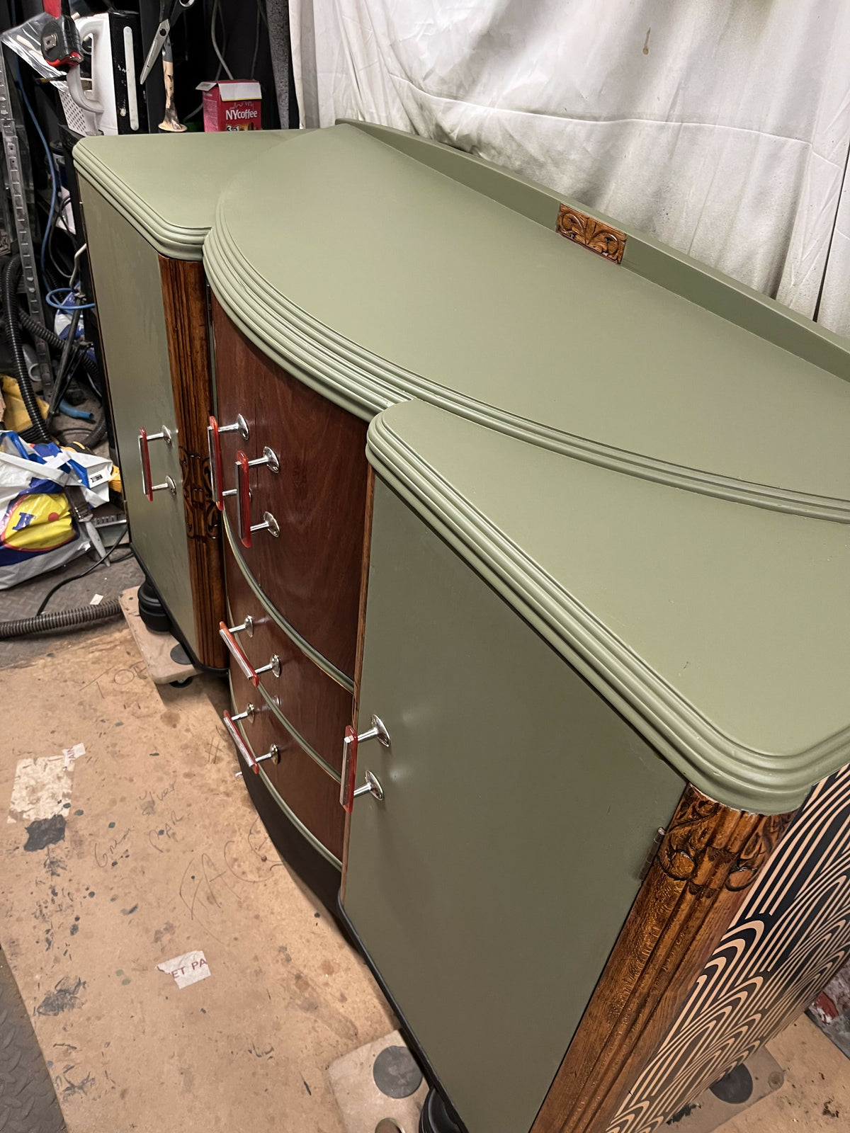 Art deco cocktail cabinet