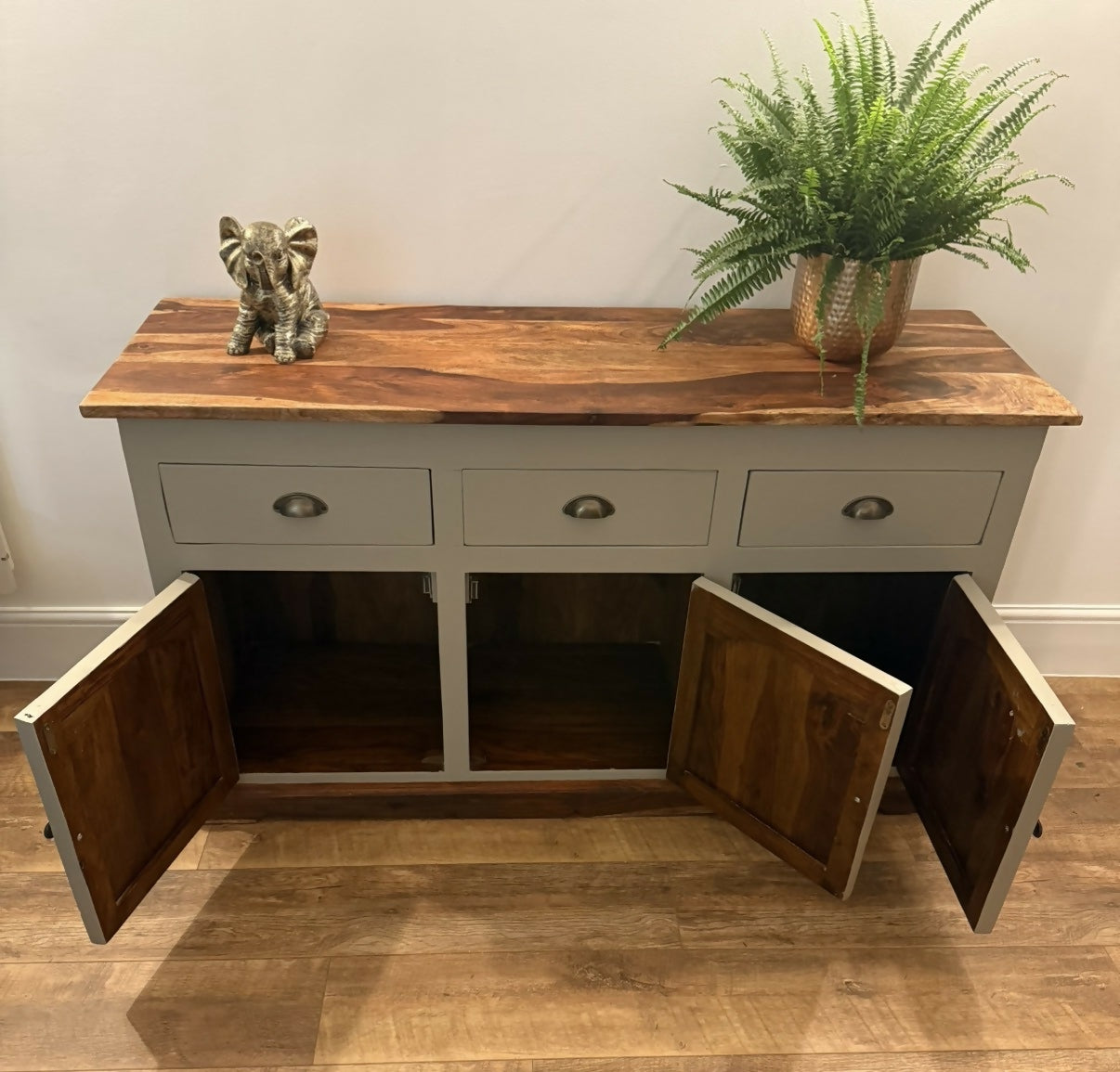 Large mango wood sideboard